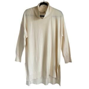Soft Surroundings NWT Cashmere Wool Blend Metro Turtleneck Tunic Sweater Sz L